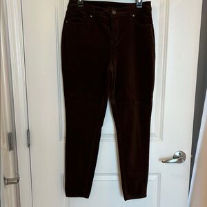Style & Co. Dark Brown Skinny Corduroy Jeans